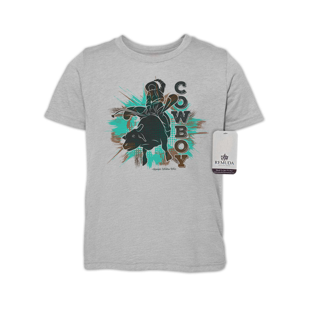 Cowboy Rodeo Bull Rider - Youth Western Tee T-Shirt