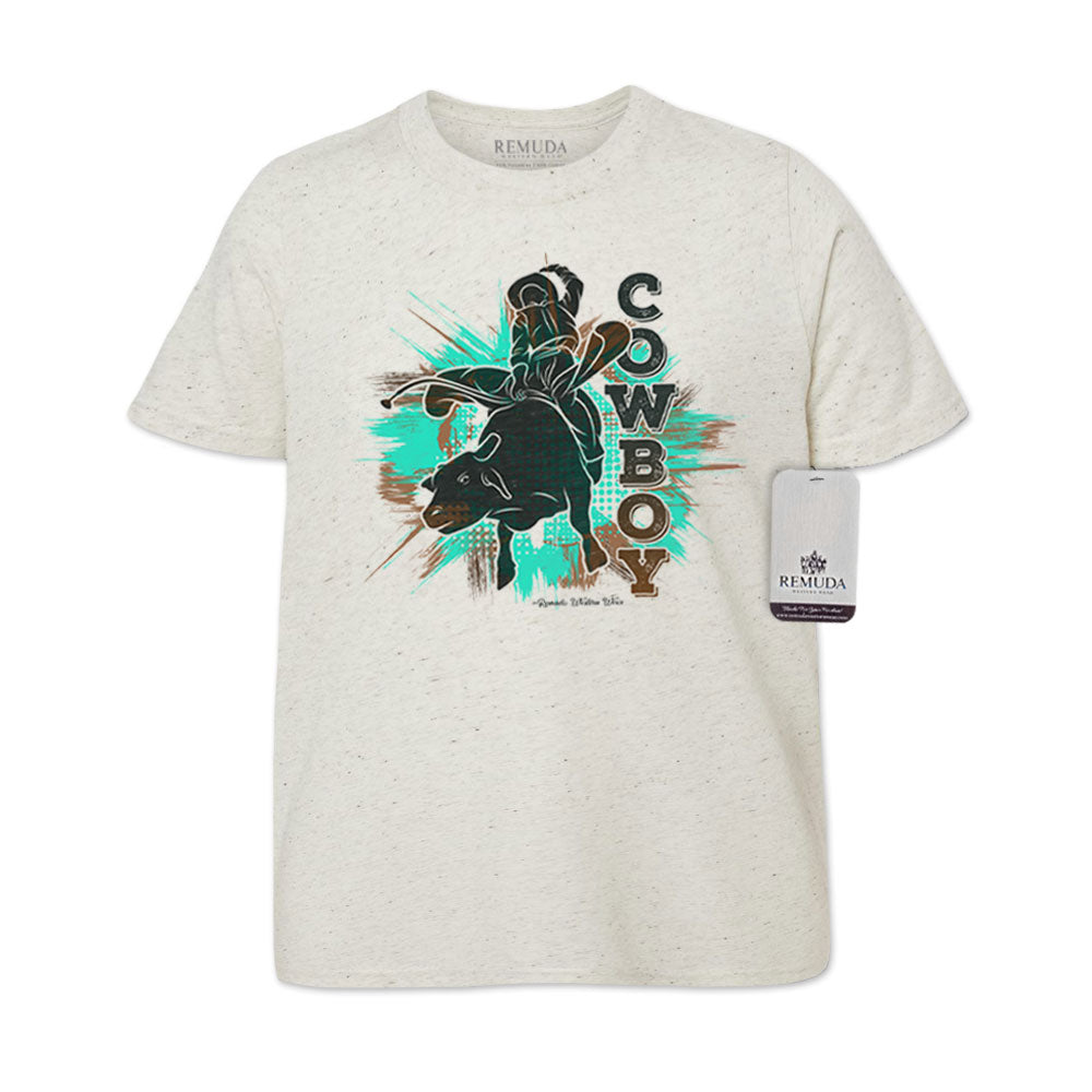 Cowboy Rodeo Bull Rider - Youth Western Tee T-Shirt