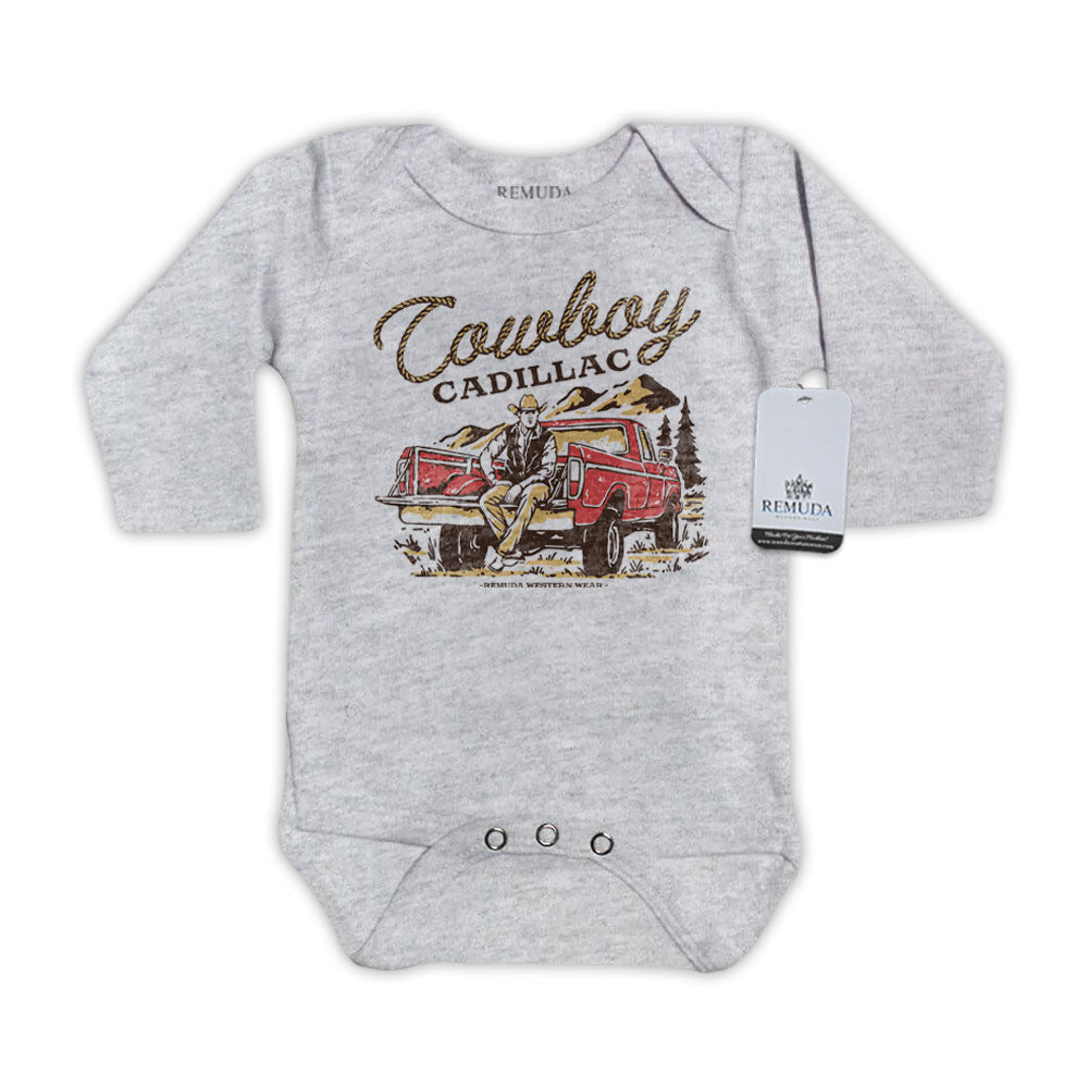 Cowboy Cadillac - Infant Kids One Piece Western Romper