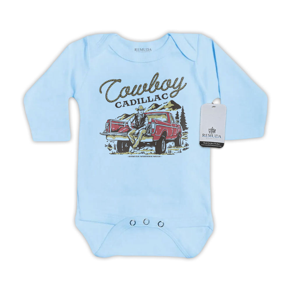 Cowboy Cadillac - Infant Kids One Piece Western Romper