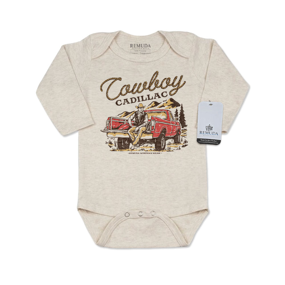 Cowboy Cadillac - Infant Kids One Piece Western Romper