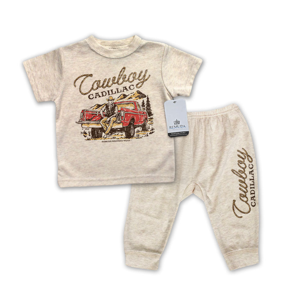 Cowboy Cadillac - Infant Western 2-Piece Sleepwear Pajamas
