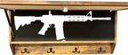 Moose Hunting Hidden Gun Storage Coat Rack Concealment Shelf with Hooks for Coats, Bags, & Hats