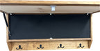 Wolf in the Wild Hidden Gun Storage - Coat Rack Concealment Shelf with Hooks for Coats, Bags, & Hats - Quick Access Hidden Gun Shelf - Secure Magnetic Lock