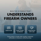 We The People Constitution Gun Concealment Furniture - Handcrafted Hidden Gun Storage Wall Decor - Hidden Safe Furniture with Magnetic Lock for Quick Access & Storage - Made in USA