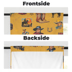 Vintage Cowboy Collage Western Curtains 28" x 40" Made in America