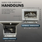 Hidden Gun Safe Coat Rack Snow Mountain Wall Decoration Concealed Shelf Firearm Cabinet