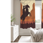 Desert Cowboy Curtains 52"x63" (2-Piece) Made in America