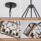Farmhouse Round Chandelier