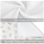 Set of 4 Minimalistic Western Highland Cow Cattle Brands Kitchen Towels Made in America