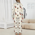 Baha Ranch Christmas Horses Satin Western Pajamas