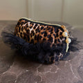 Tulle Laced Leopard Cosmetic Case
