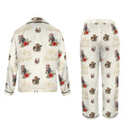 Baha Ranch Christmas Horses Satin Western Pajamas