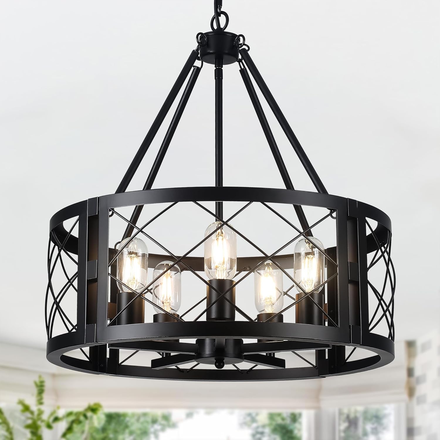Farmhouse Round Chandelier