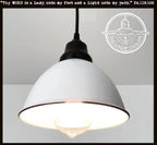 Modern Farmhouse White Pendant Light