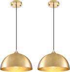 2 Farmhouse Dome Pendant Lights