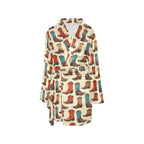 Baha Ranch Got My Boots Western Bath Robe