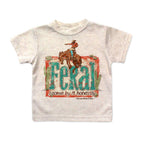 Feral, I Come By It Honestly - Infant Western Tee
