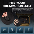 Gun Concealment Furniture - Deer Hunter Coat Rack Hidden Wall Safe with Hooks for Coats, Bags, & Hats - Quick Access Hidden Gun Storage - Wood Gun Cabinet with Secure Magnetic Lock