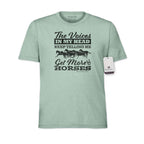 The Voices In My Head Keep Telling Me Get More Horses - Adult Unisex Western Tee T-Shirt