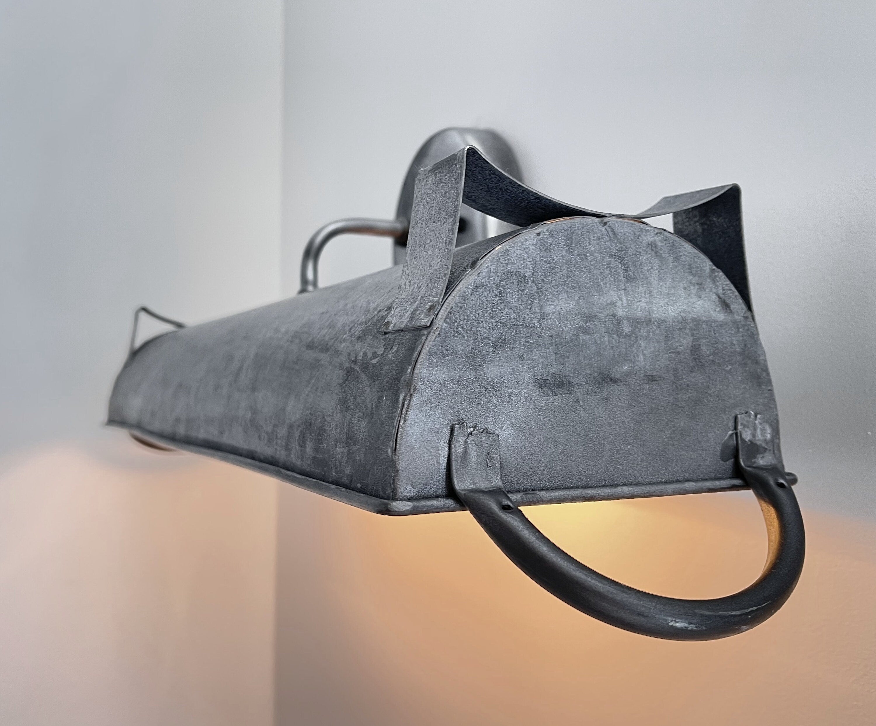 Galvanized Farmhouse Dome Wall Vanity Bathroom Light Fixture (3 sizes)