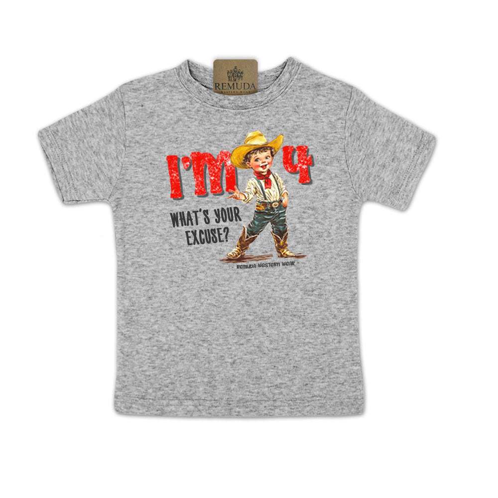 I'm 2, What's Your Excuse? - Toddler Western Tee (also comes in I'm 3, 4, & 5)