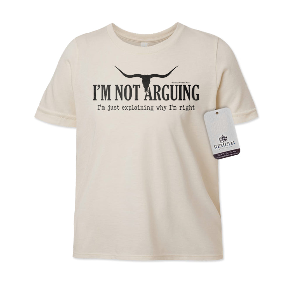 I'm Not Arguing, I'm Just Explaining Why I'm Right - Youth Tee