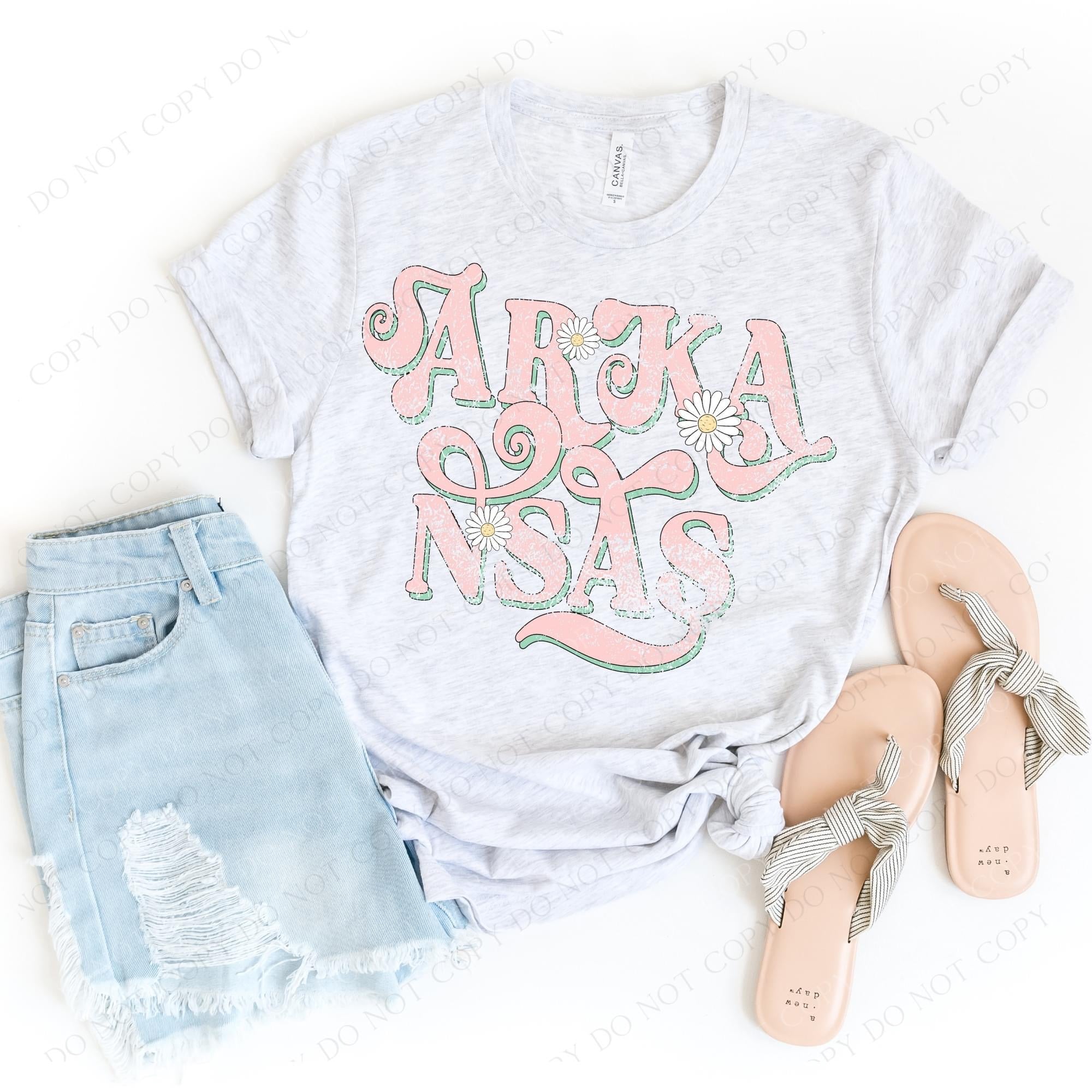 Arkansas Floral Graphic Tee