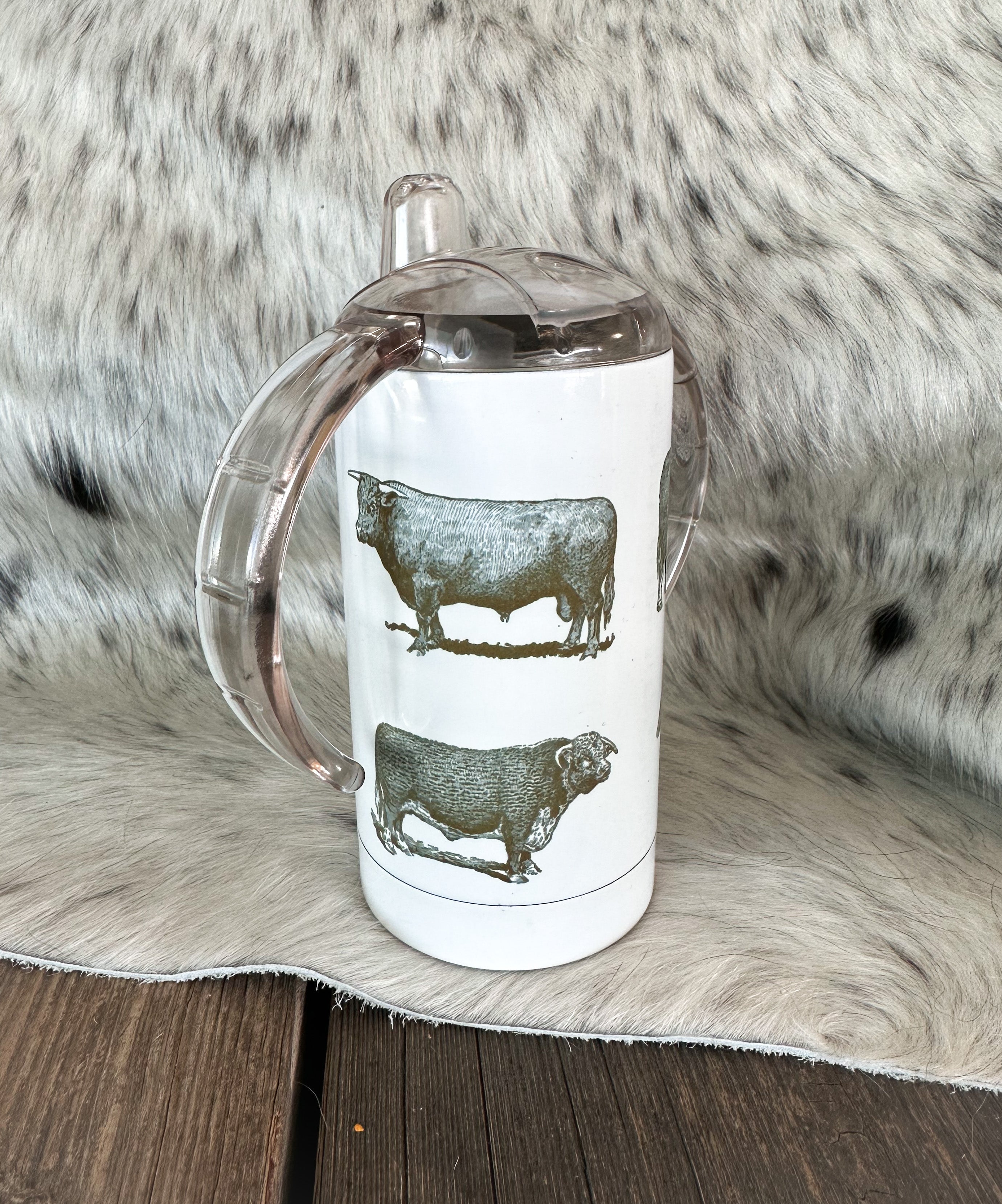 Vintage Cow Sippy Cup