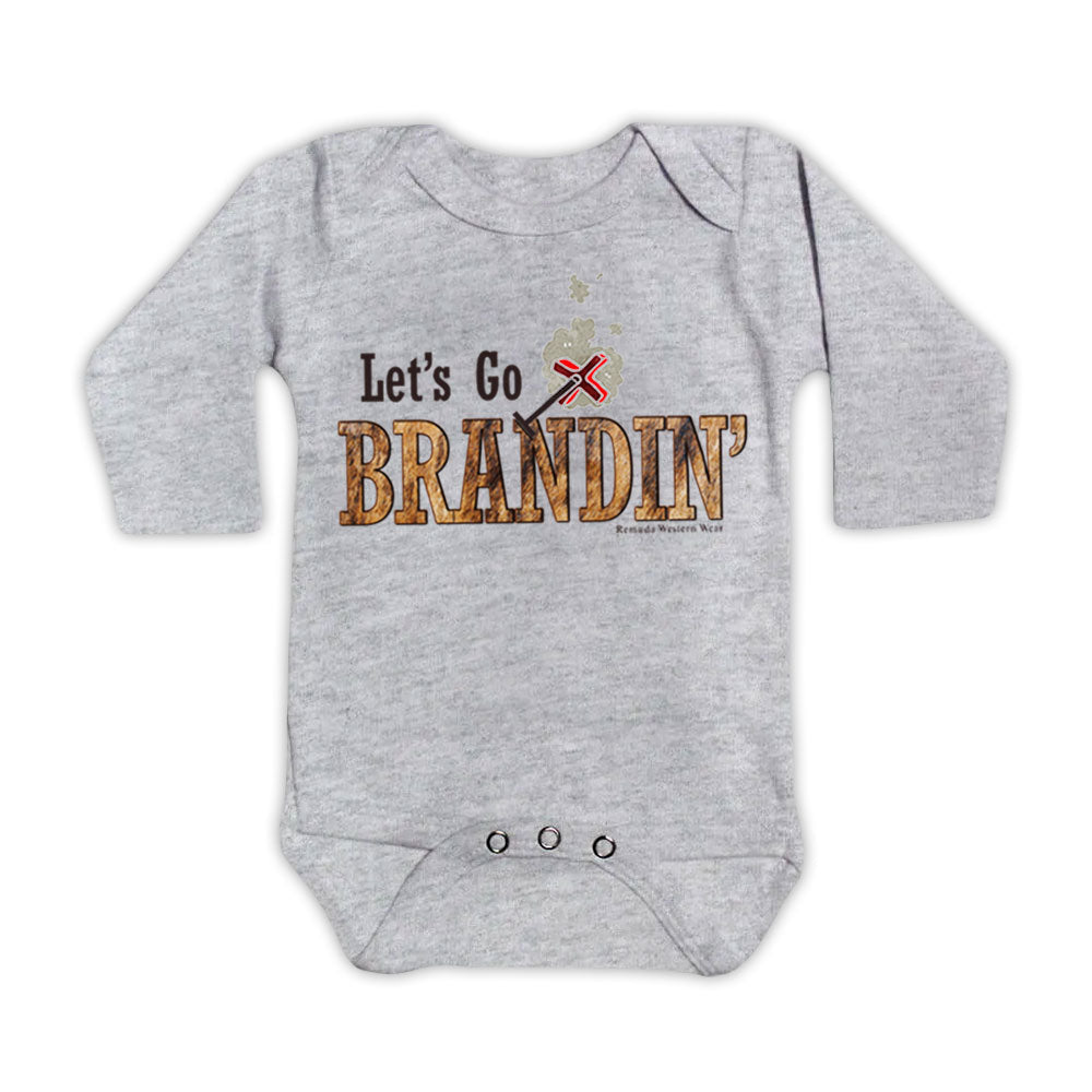 LET'S GO BRANDIN' Infant Western One Piece Romper