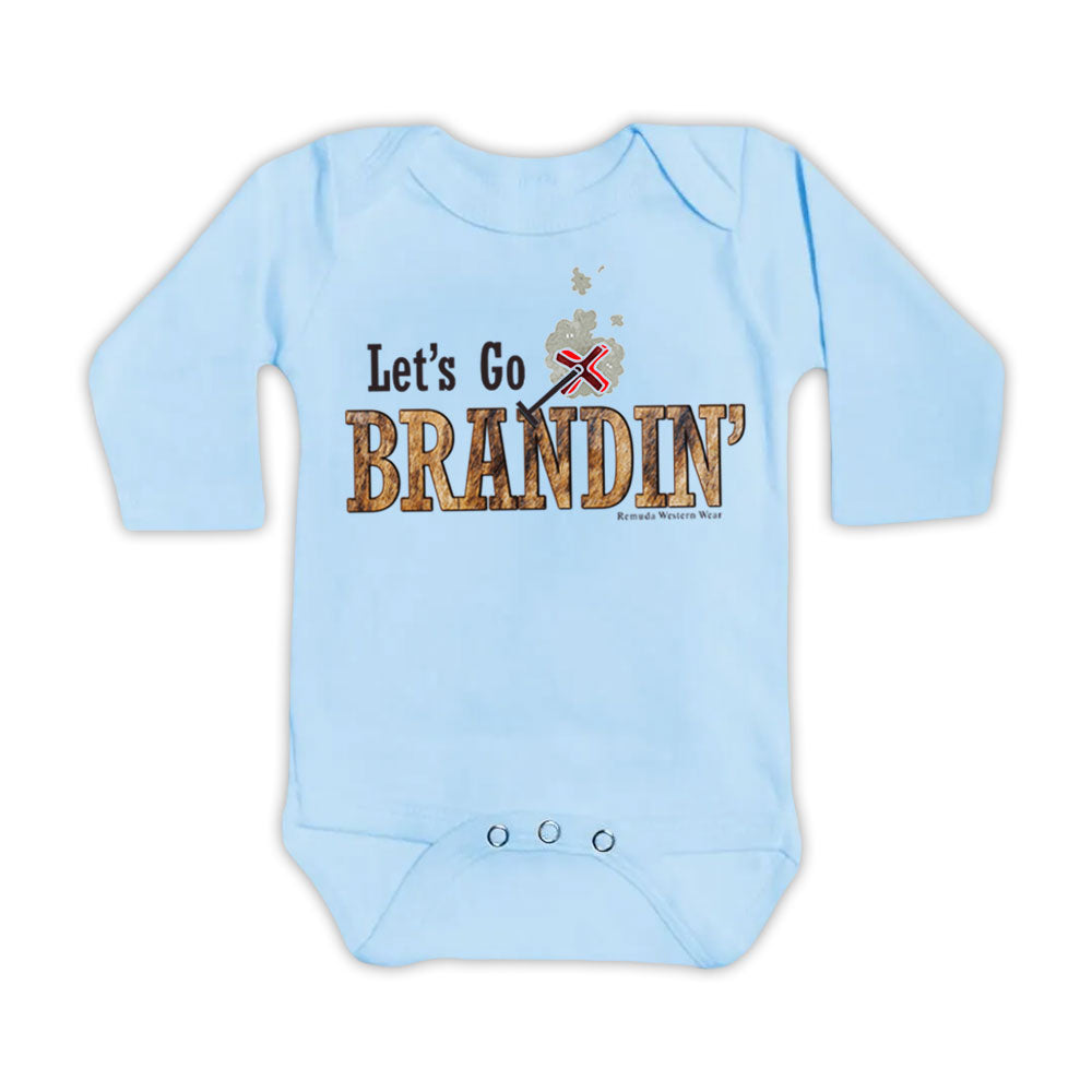 LET'S GO BRANDIN' Infant Western One Piece Romper