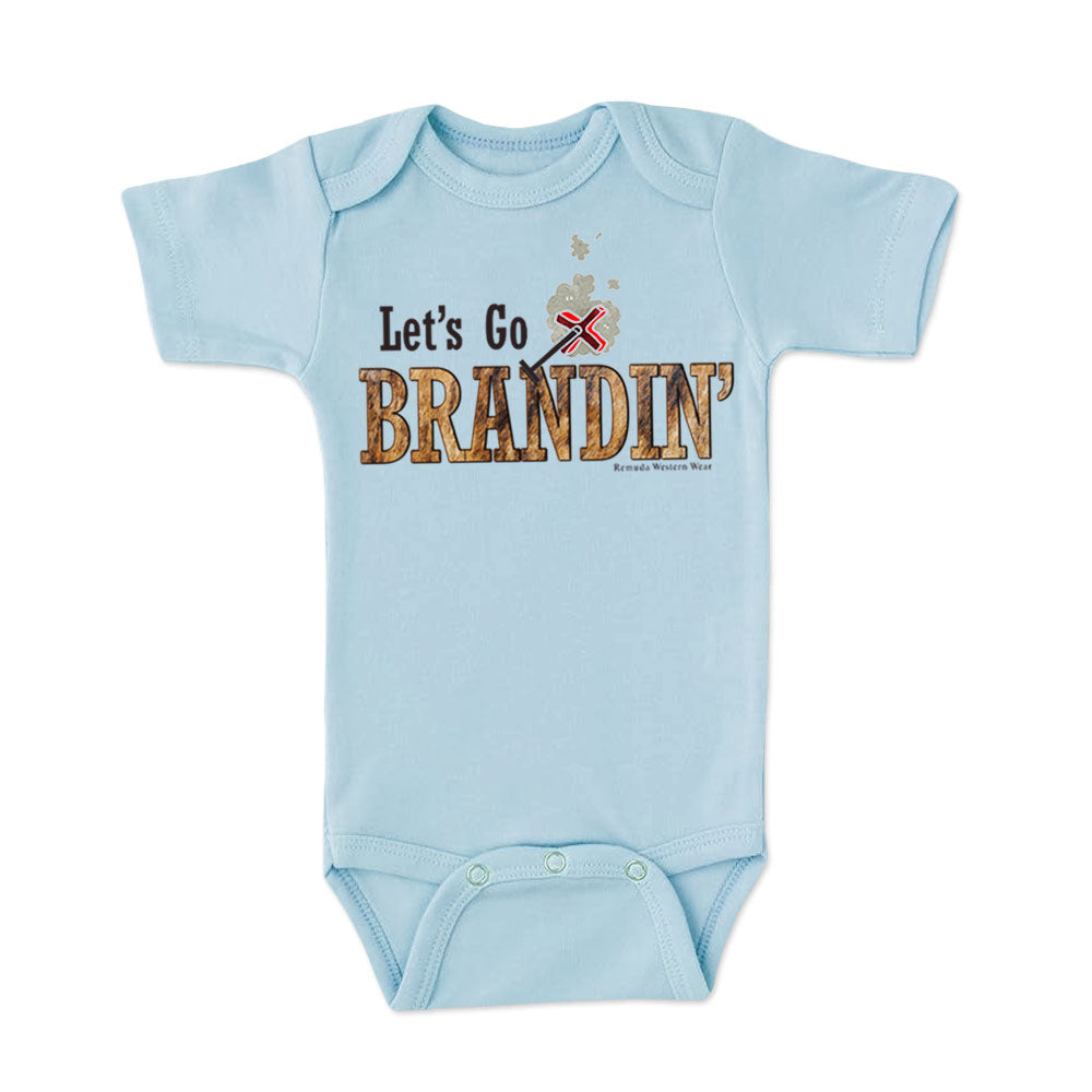 LET'S GO BRANDIN' Infant Western One Piece Romper