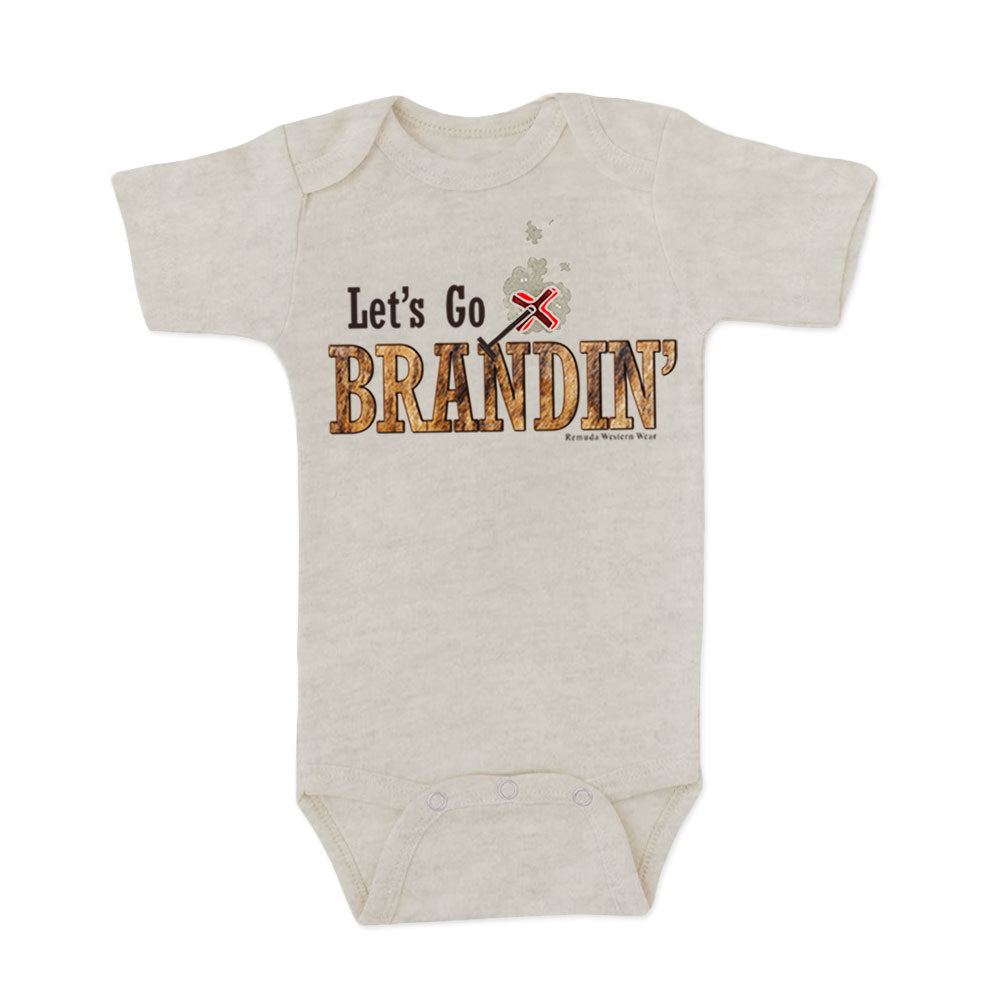 LET'S GO BRANDIN' Infant Western One Piece Romper