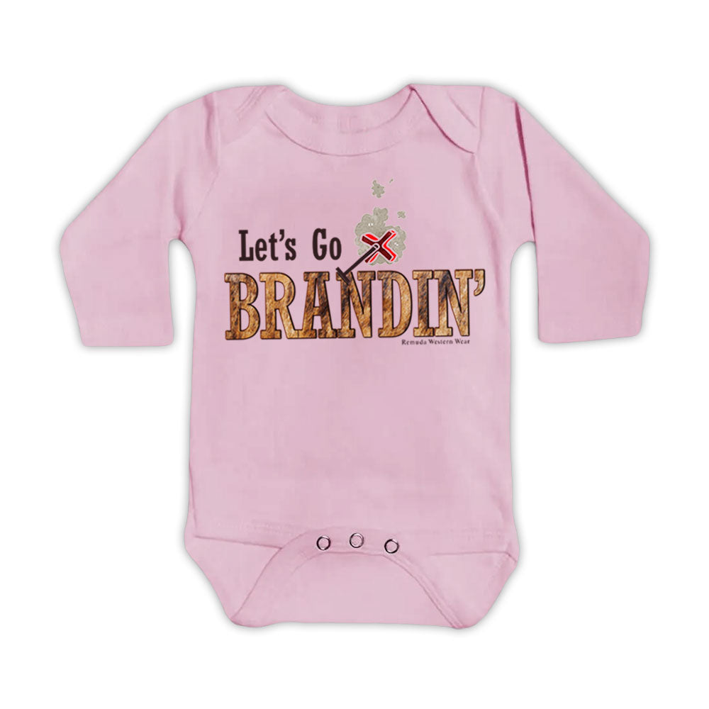 LET'S GO BRANDIN' Infant Western One Piece Romper