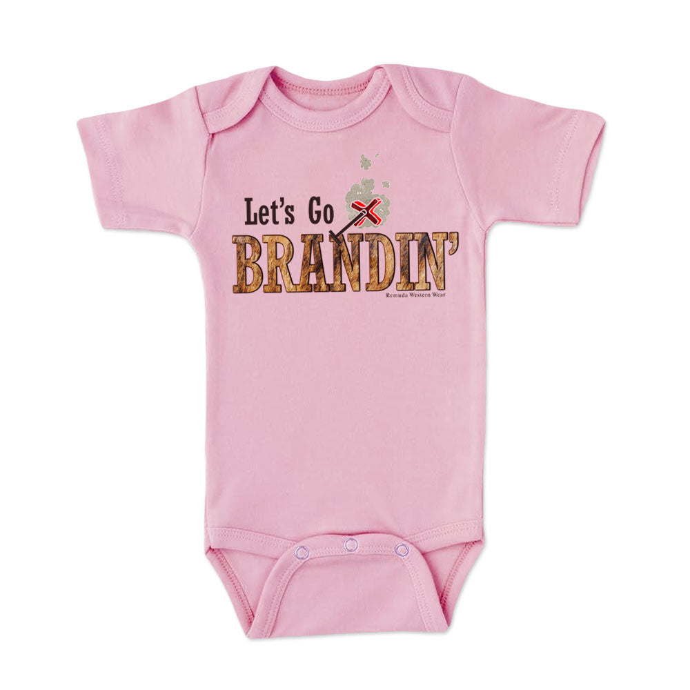 LET'S GO BRANDIN' Infant Western One Piece Romper