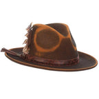 Scala Woodstock - Distressed Soft Wool Felt Fedora Hat