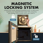 Buck In Nature Gun Safe Shelf - Gun Concealment Furniture - Hidden Gun Safe for Discrete Firearm Storage