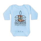 OLD BOOTS Cowgirl Boot Stitch Infant Western One Piece Romper