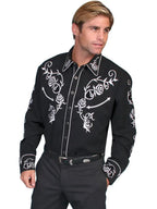 Scully Rose Colored Glasses - Mens Western Shirt