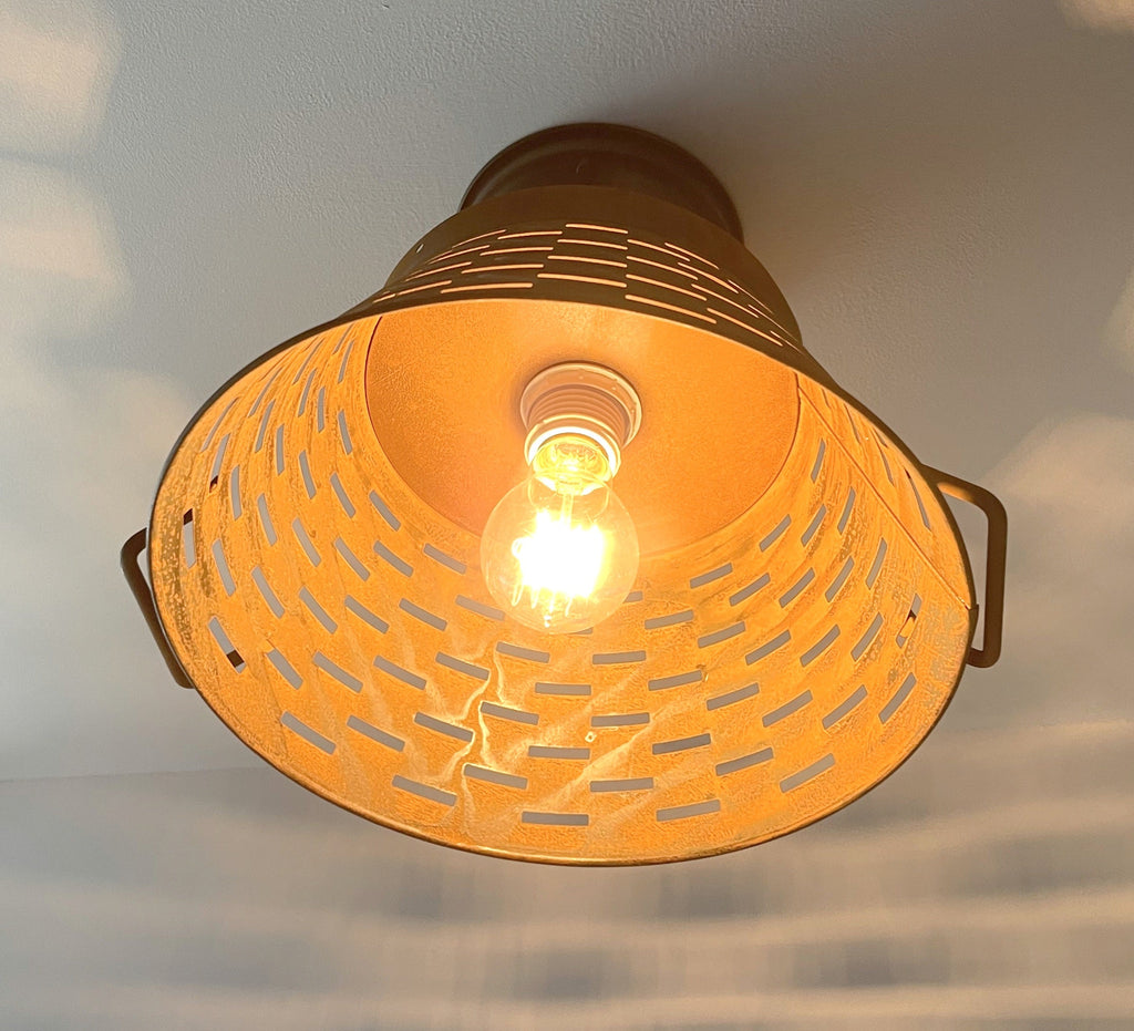 Pierced Barn Metal Farmhouse Ceiling Light