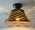 Pierced Barn Metal Farmhouse Ceiling Light