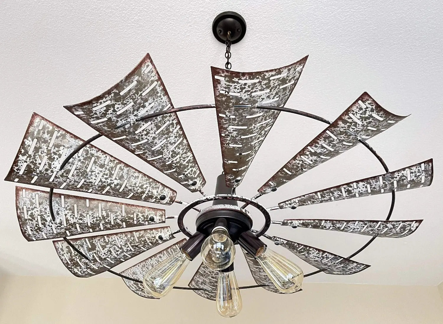 Windmill Chandelier Farmhouse STATIONARY Lighting Fixture