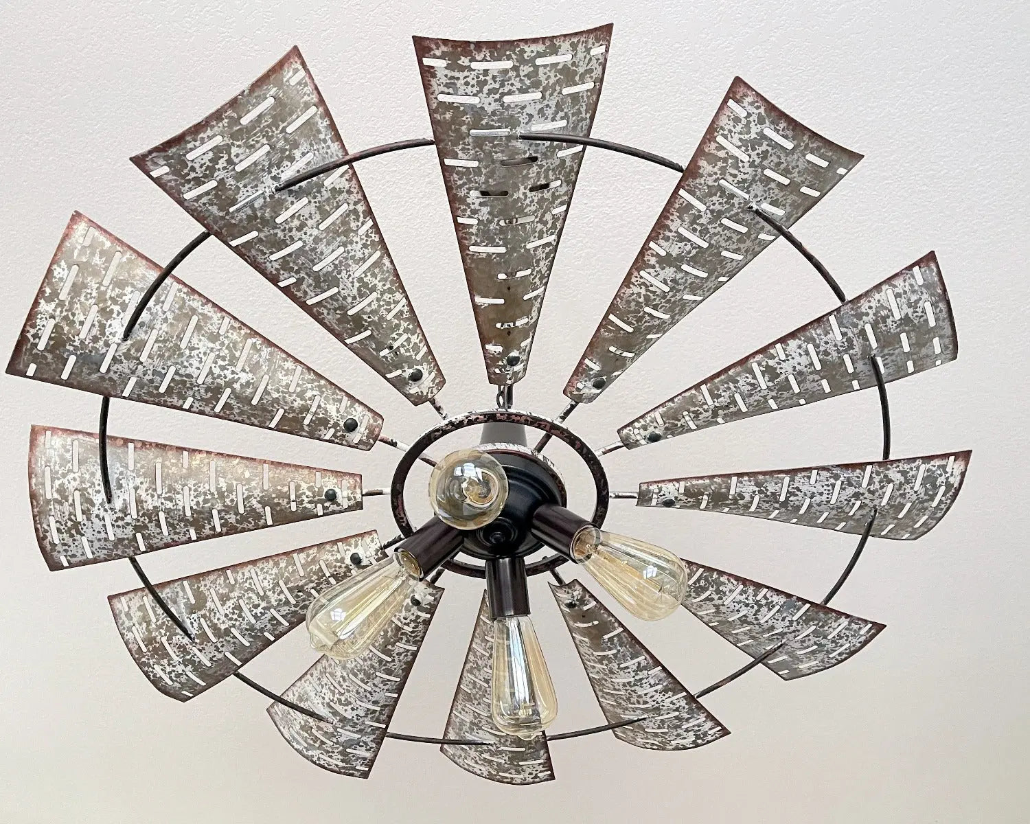 Windmill Chandelier Farmhouse STATIONARY Lighting Fixture