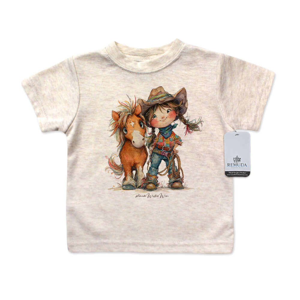 Pony Pals Cowgirl - Infant Kids Western Tee T-Shirt
