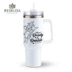 Ready To Rumble Bull Rider - Insulated Western Tumbler w/ Handle