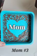 Baha Ranch 3d Print Western Longhorn Cowboy Cowgirl Accessory Tooled Tray