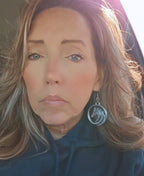 Baha Ranch 3D Print Silver Silk western Earrings Choice of styles Made in America
