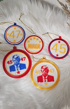 Ultimate Trump 3D Print Christmas Ornament Set Made in America