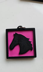 3D Print Picture Necklace on Deerskin Leather Western Cowboy Horse Hat Boot Made in America