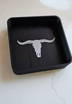 Baha Ranch 3d Print Western Longhorn Cowboy Cowgirl Accessory Tooled Tray